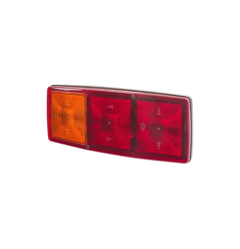 Promocja Lampa tylna zespolona, prostokątna lewa 12/24V czerwona/pomarańczowa przykręcana 344x72x147 mm Hella