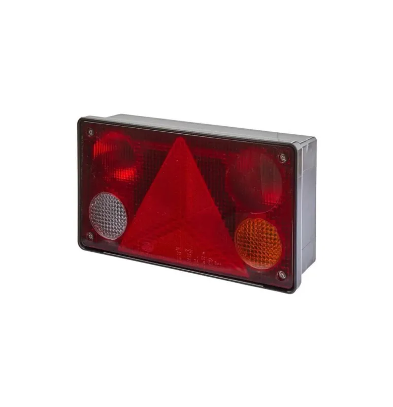 Najlepsza cena Lampa tylna zespolona, prostokątna prawa 12/24V czerwona/pomarańczowa/biała przykręcana256x70x144 mm Hella